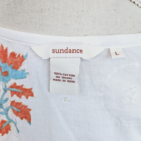 Sundance Floral Boho Tunic Dress size Large - Picture 9 of 9